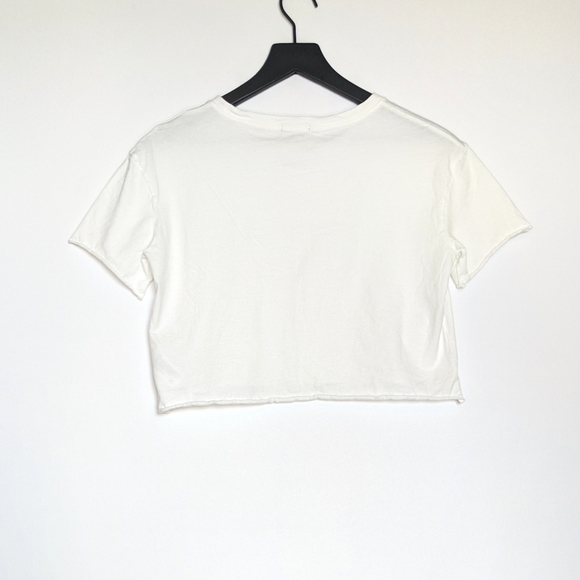 Wild Fable Small White Raw Hem Boxy Crop Top -NWOT - Picture 2 of 7